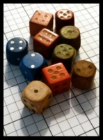 Dice : Dice - 6D - Wood Variety - Ebay Apr 2013